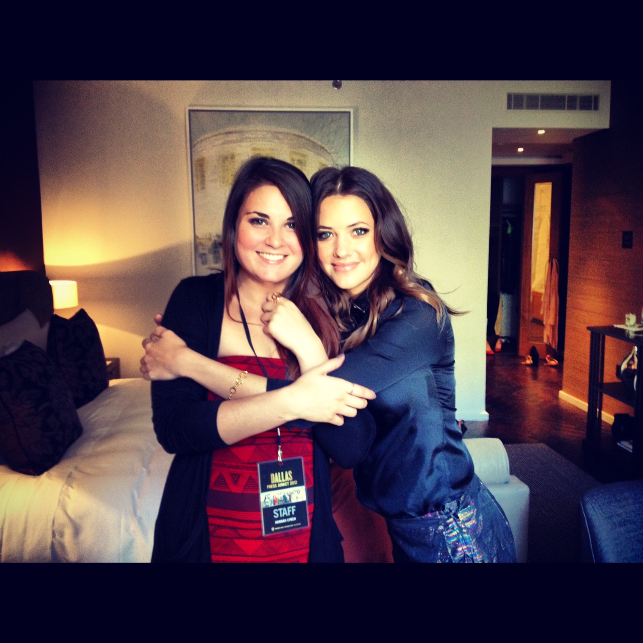 Hannah with the gorgeous Julie Gonzalo