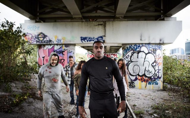 GRIME VS RICK GRIMES - BUGZY MALONE SPITS BARS WITH NOW TV TO HYPE SEASON 8  OF THE WALKING DEAD