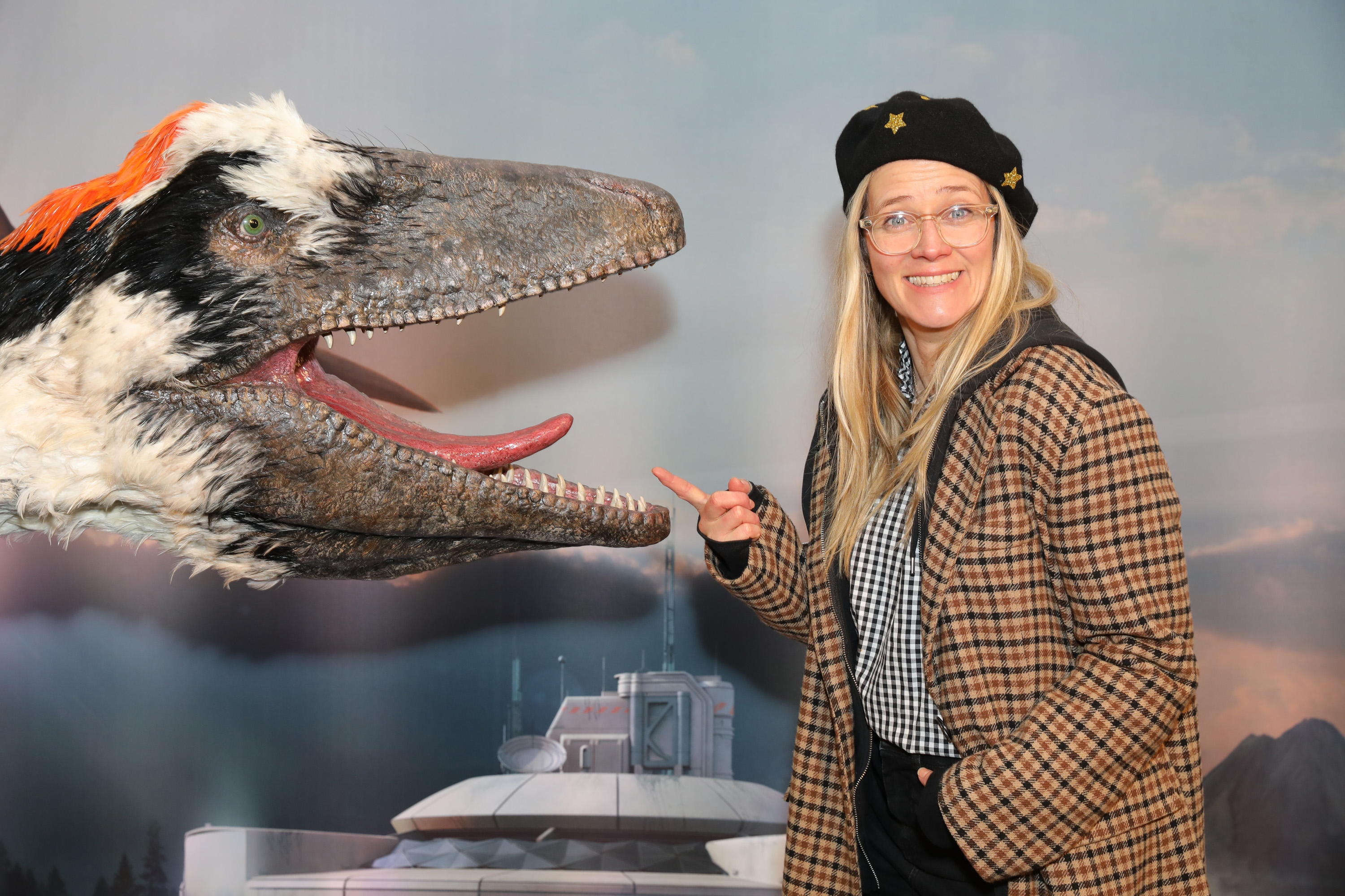 Edith Bowman at the launch of Dinosaurs in the Wild in London