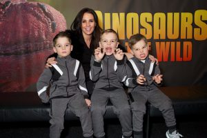 Danielle Lloyd at the launch of Dinosaurs in the Wild in London